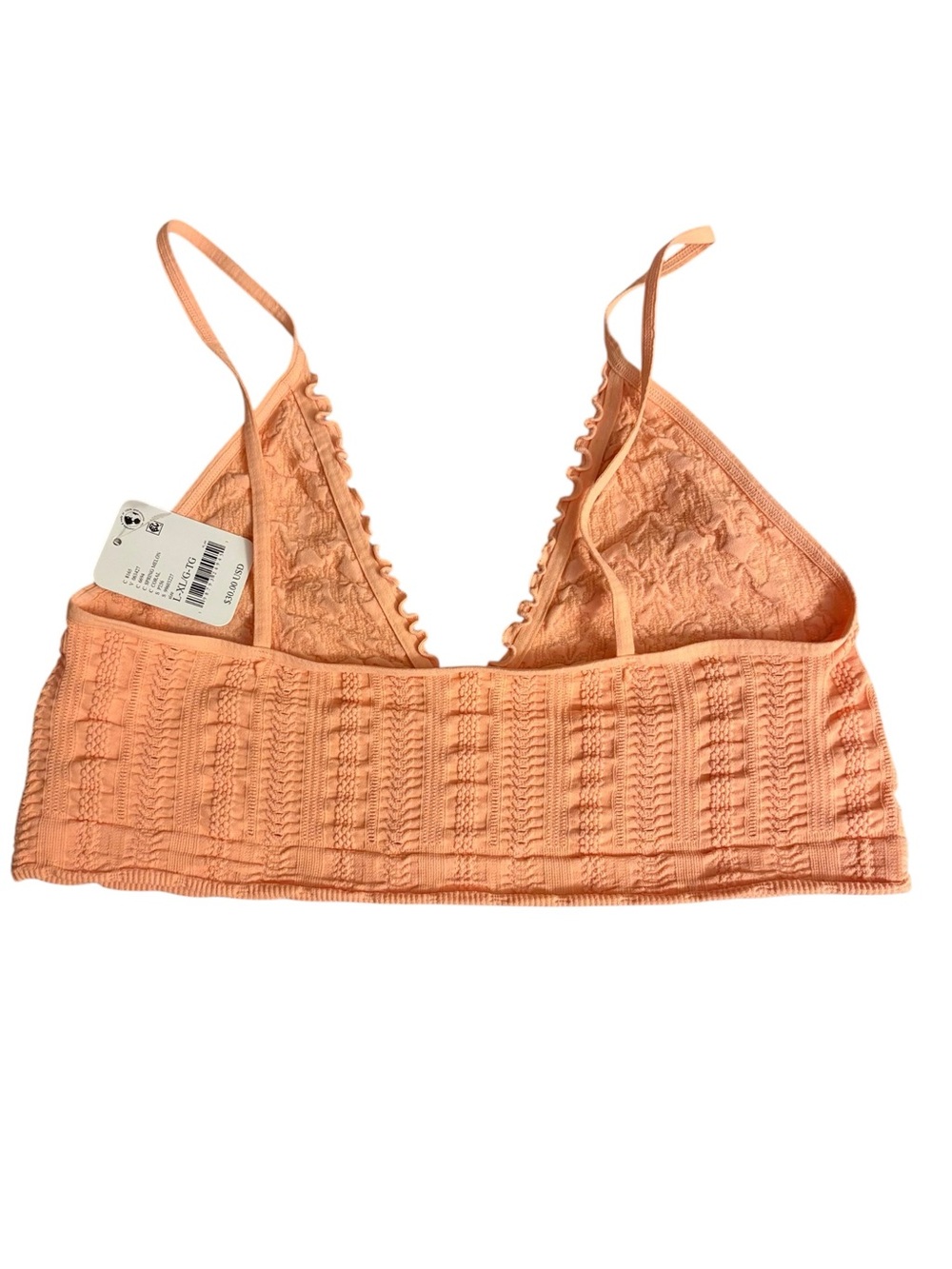 Free People Heirloom Seamless Longline V-Neck Bralette L/XL NEW - Picture 6 of 10